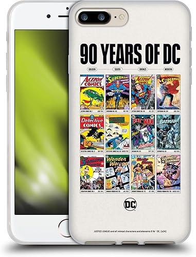 Head Case Designs Funda de gel con licencia oficial de la Liga de la Justicia DC Comics Trinity Through Ages 90th Anniversary [protección de grado