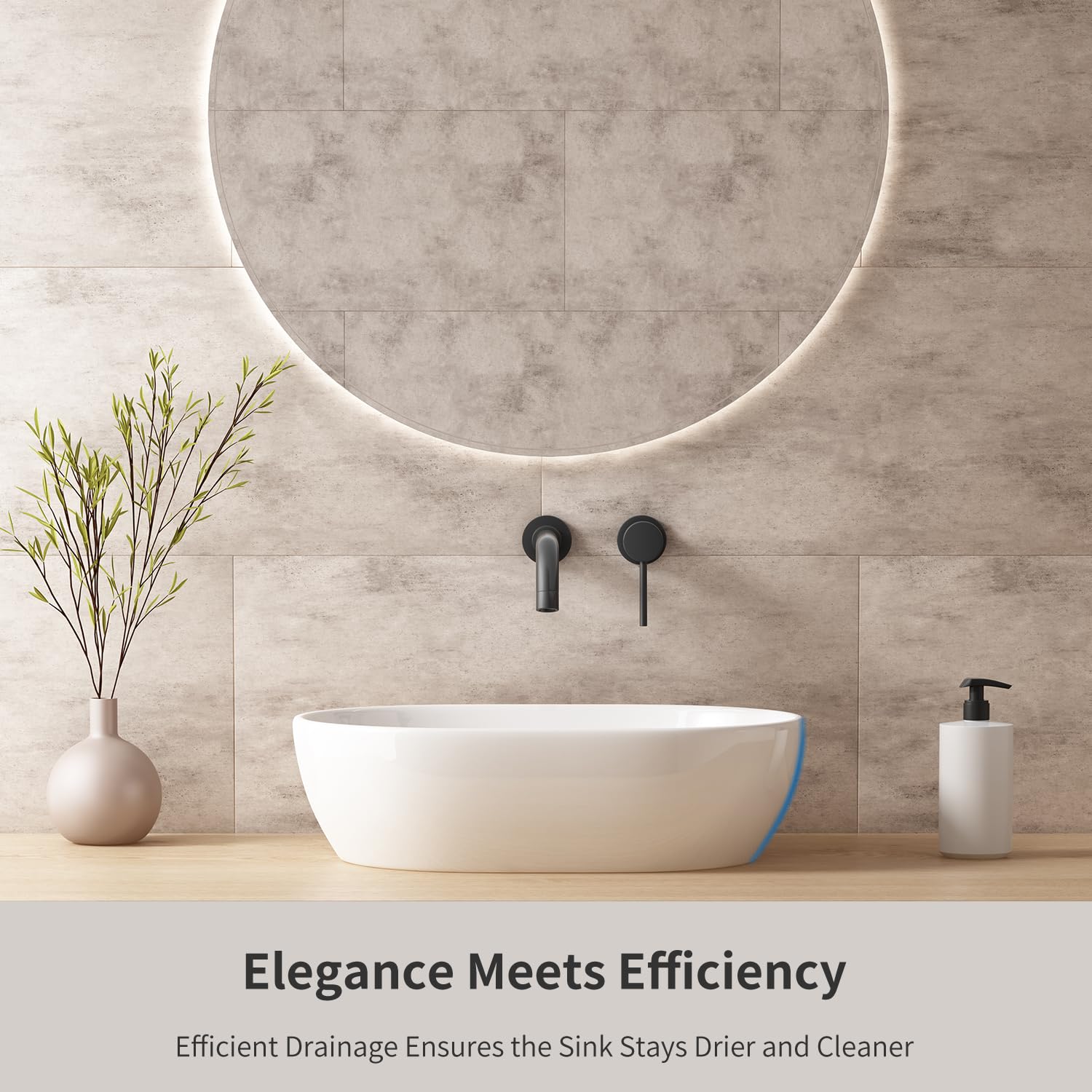 Fregaderos ovalados de 19 x 14 pulgadas para baño, lavamanos de porcelana blanca de cerámica para baño, fregadero moderno de encimera, lavabo de tocador, lavabo artístico