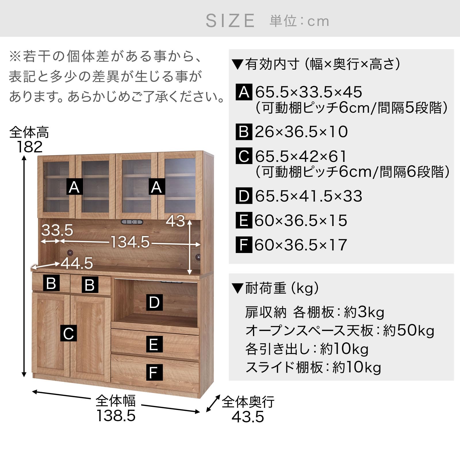 Amazon｜LOWYA ロウヤ 食器棚 キッチンボード キッチン収納 幅140cm