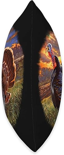 Miniatura 2 de Fantastic Designs by NANDI, LLC Art Design Big Sunset Image - Cojín de regalo para caza de Turquía, 16.0 x 16.0in, multicolor