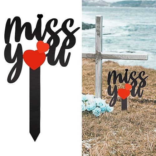 13.8 X 7.9 Inches Large Cemetery Decorations for Grave, Miss