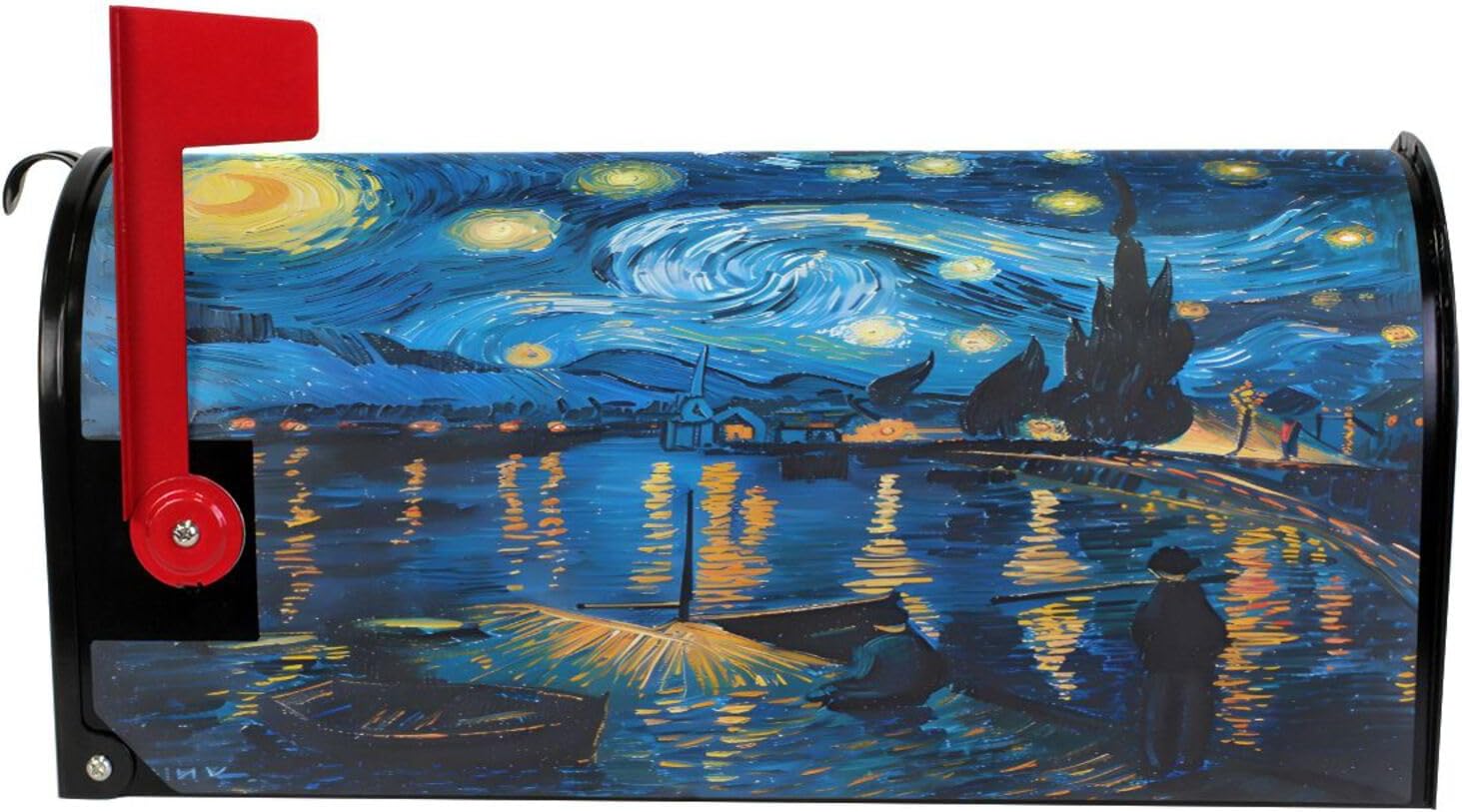 ALAZA Starry Night Magnetic Mailbox Cover MailWraps Garden Yard Home Decor for Outside Standard Size-18"x 20.8"