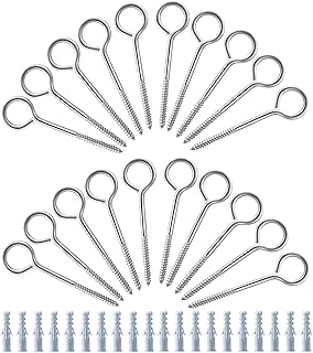 TooTaci Eye Bolts M5/100mm Long 304 Stainless...,