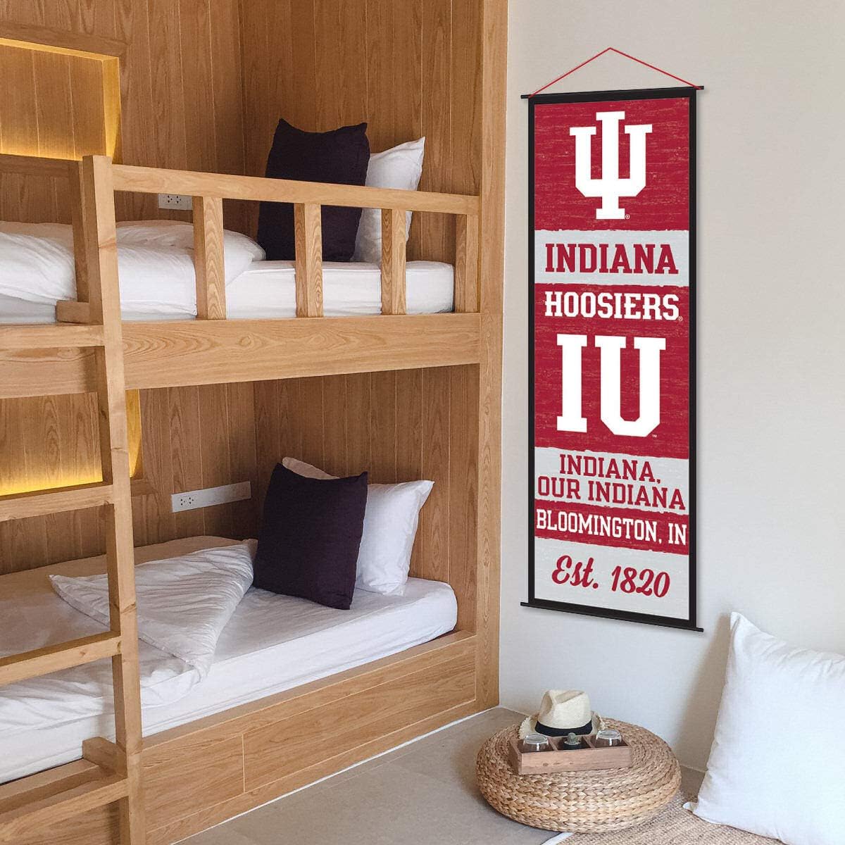 Indiana Hoosiers Banner and Scroll Sign