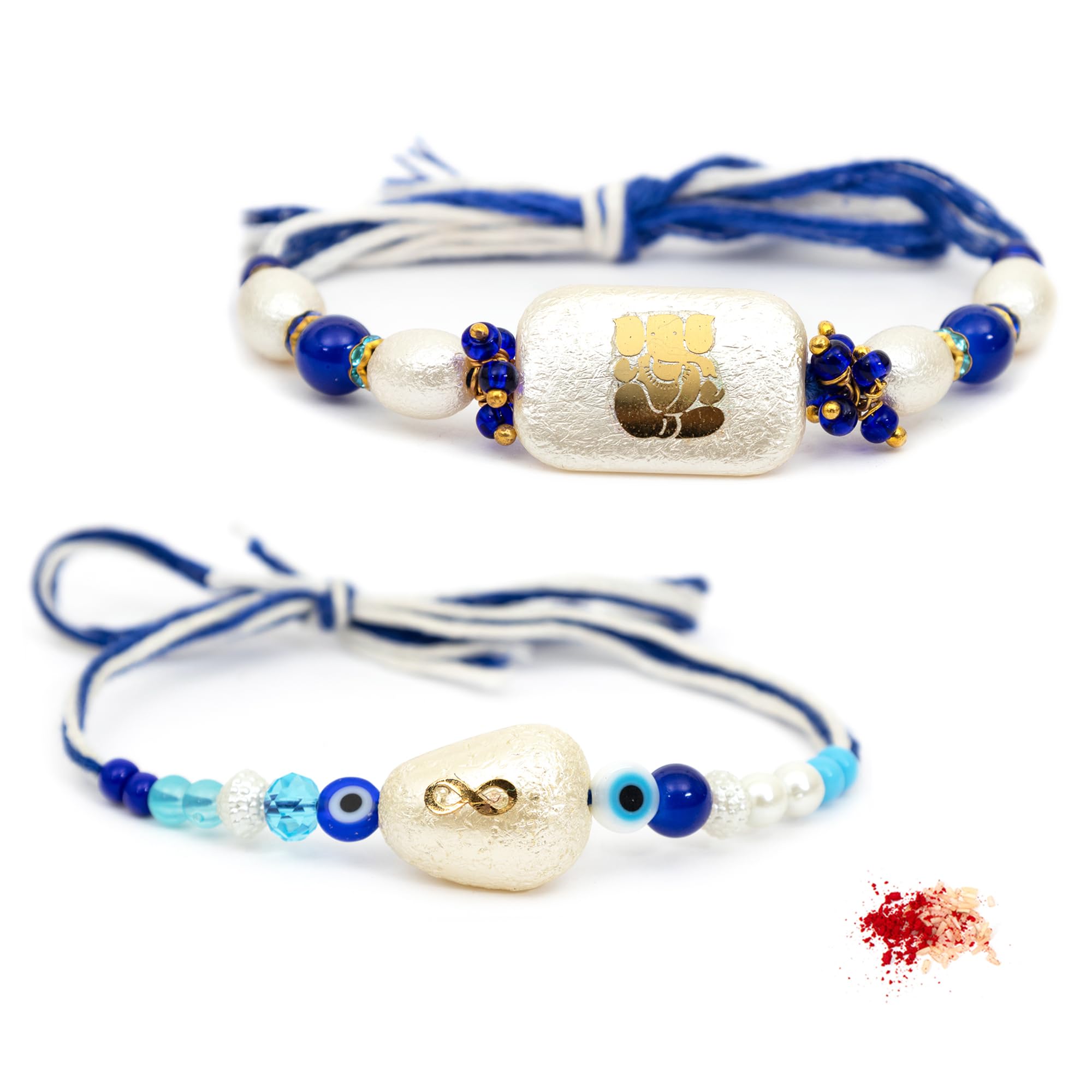 To The Nines Rakhi for Brother with Tilak Material and Greeting Card - Pack of 2 Rakhi (B08BNKV758) Amazon Price History, Amazon Price Tracker
