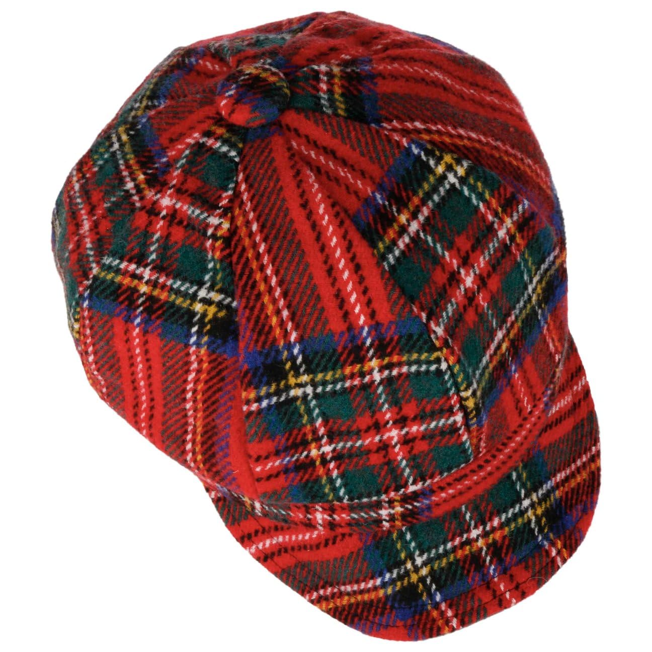 Lipodo Plaidy Casquette Gavroche a Carreaux Multicolore Femme Toutes Saisons