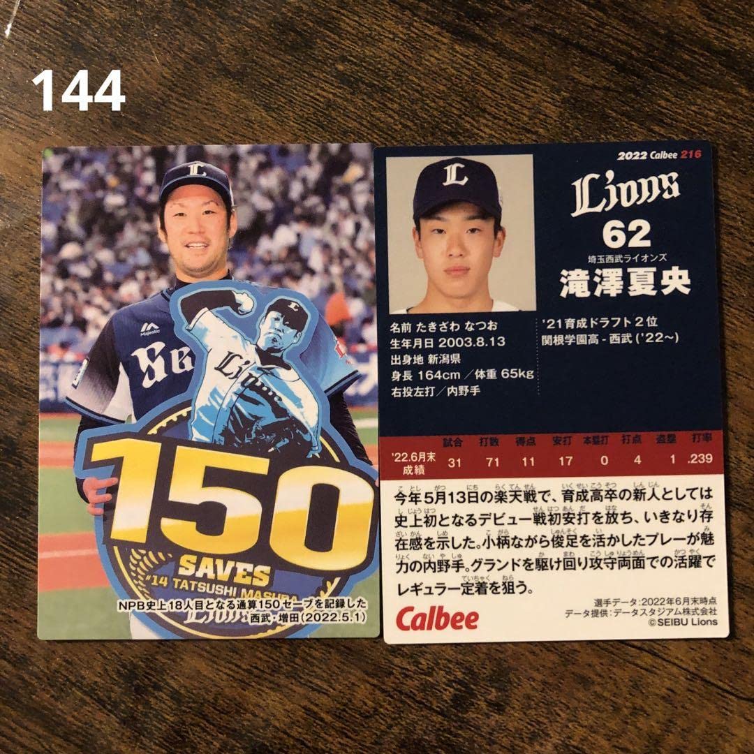Amazon.co.jp: プロ野球チップス2022 カード 第3弾 西武
