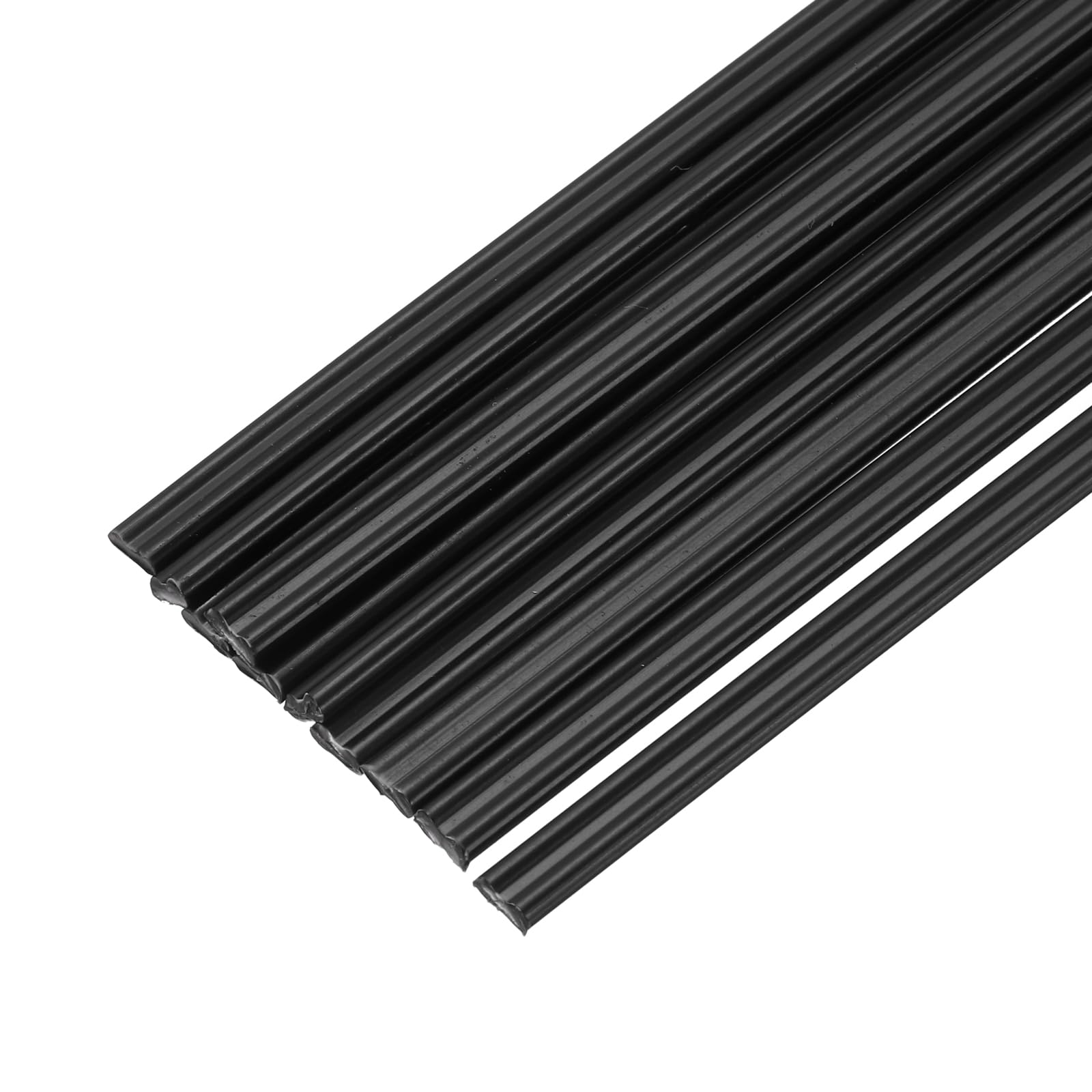 sourcing map 10pcs 13 Inch Plastic Welding Rods PP Welding Strips Welder Rods for Car Bumper, Kayak Repair, Plastic Welder, Black — image 1