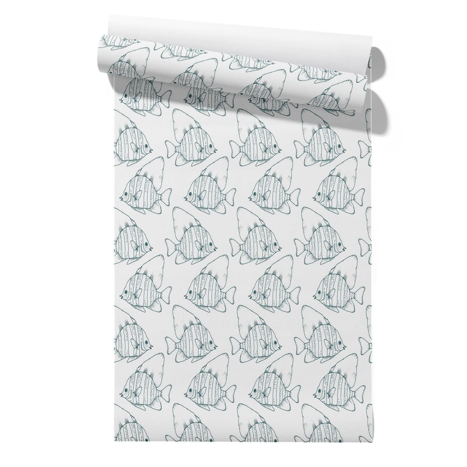 Cevan Style 18 Kitchen Wallpaper Borders For Walls Indoor Covering Fish Cute Cartoon 45X300cm