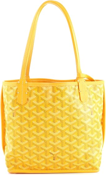 Pre-Loved Anjou Reversible Tote Coated Canvas Mini, Orange