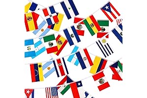 MARFOREVER 22 Countries Spanish Speaking String Flags