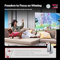 Vista 8 de RayNeo Air 3s AR/XR Glasses, 201" 120Hz FHD HueView Display, Portable AR Video Eyewear Gaming Glasses for iPhone 17/16/15, Android, Mac, Switch