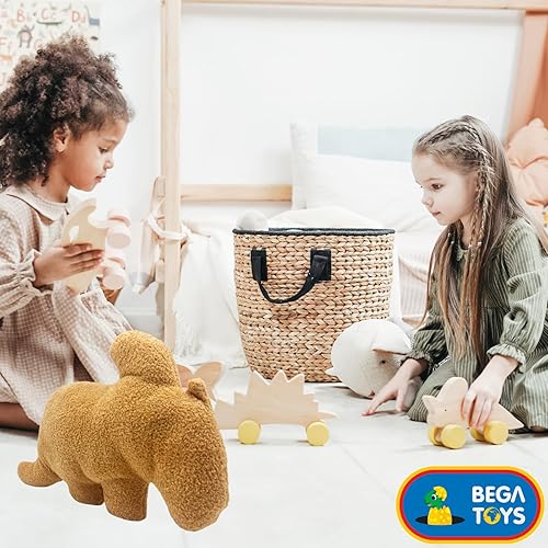 Miniatura 3 de Dino - Almohada de pepita de pollo Triceratops de 16 pulgadas, almohada de peluche suave para decoración de habitación linda, regalo único para