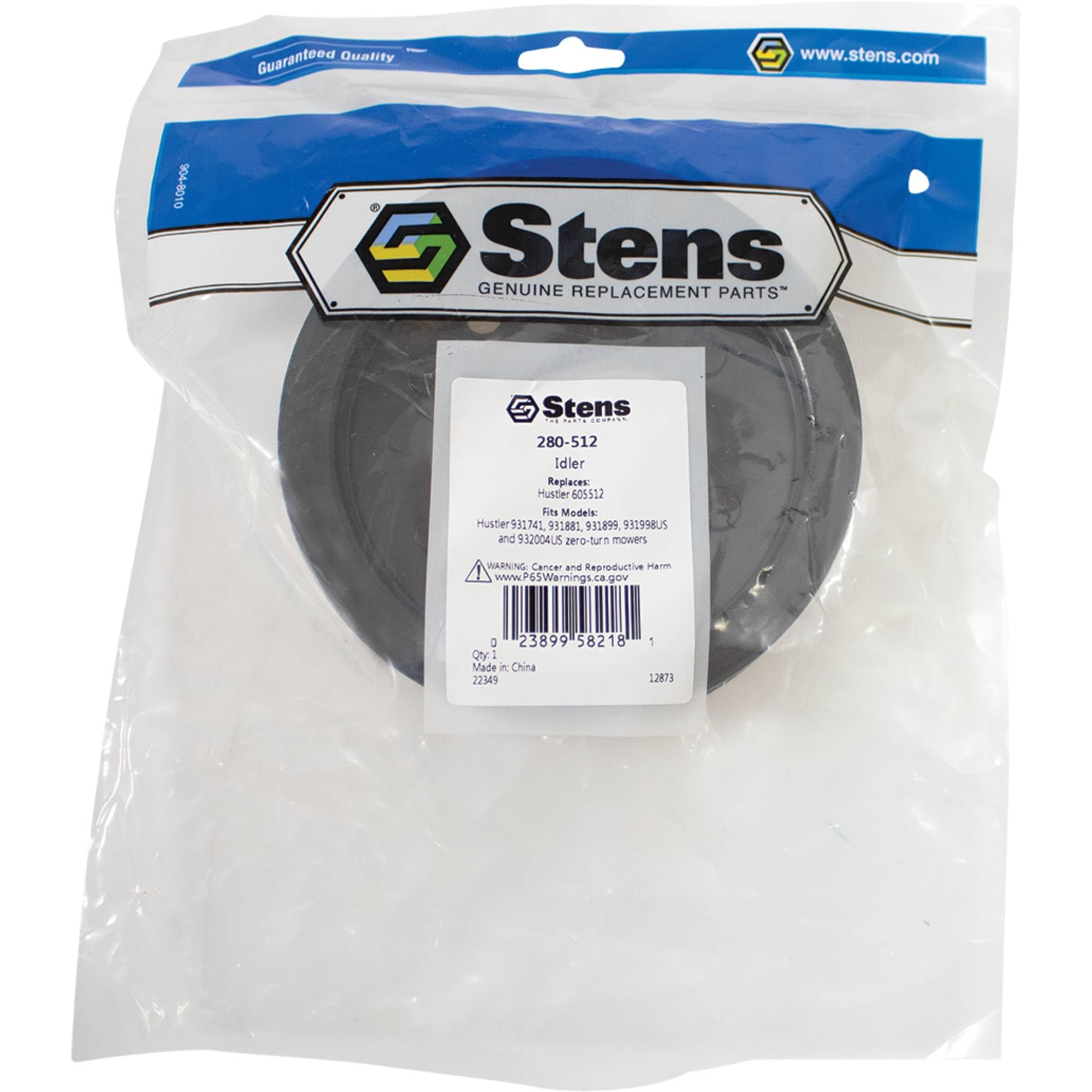 Stens 280-512 Spannrolle Für Hustler Zero-Turn Mäher – Ersetzt 603986, 605512, 1 5/16 Zoll Höhe