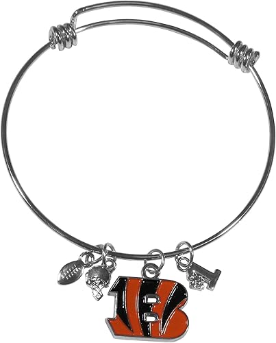 Vista 46 de Siskiyou Sports NFL womens Dangle Earrings and Charm Bangle Bracelet Set