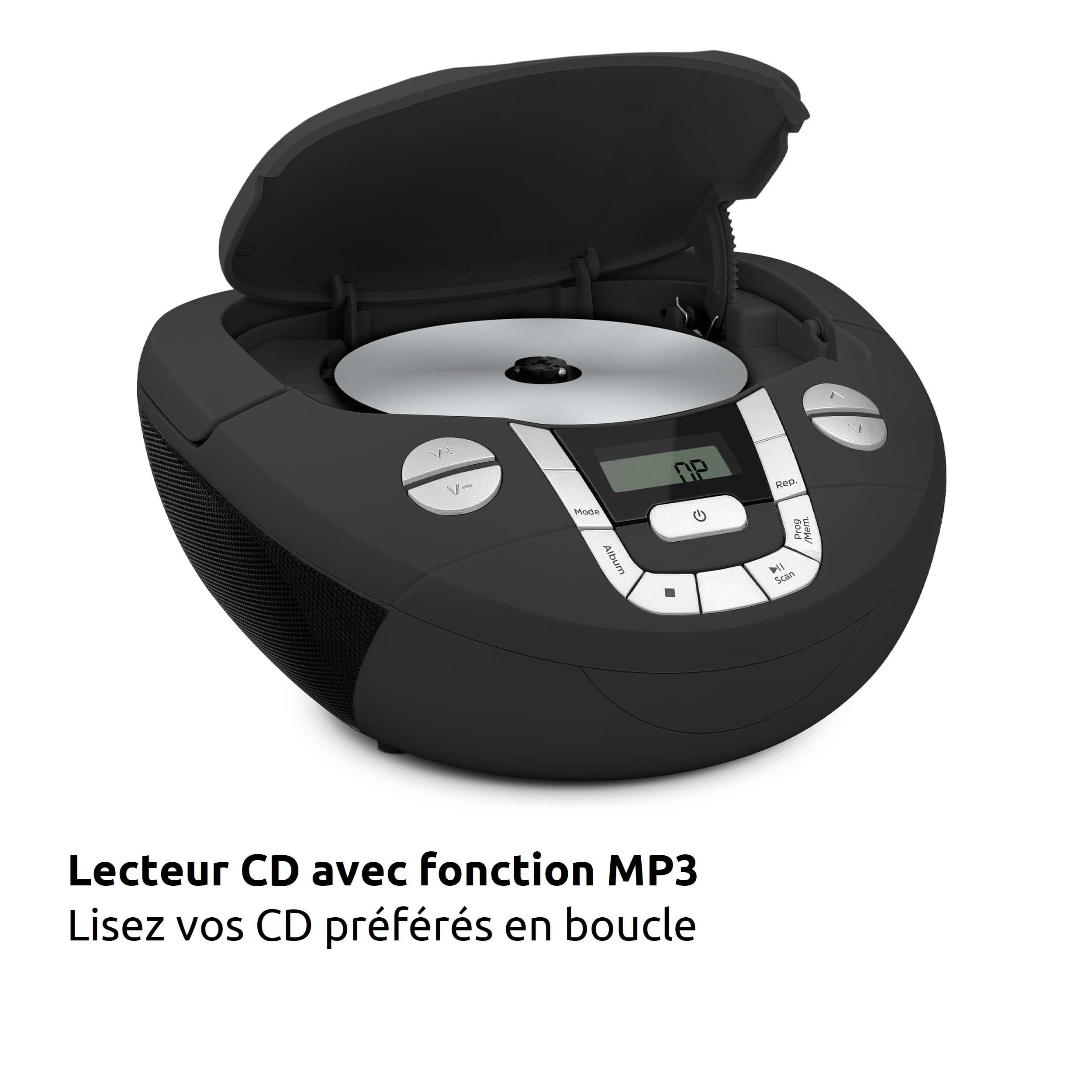 TechniSat Viola CD-1 - Lecteur CD stéréo Portable, Boombox