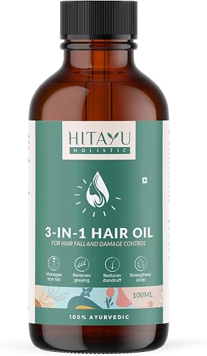 3-in-1 Ayurvedic Hair Oil – For Strong, Healthy & Nourished Hair
