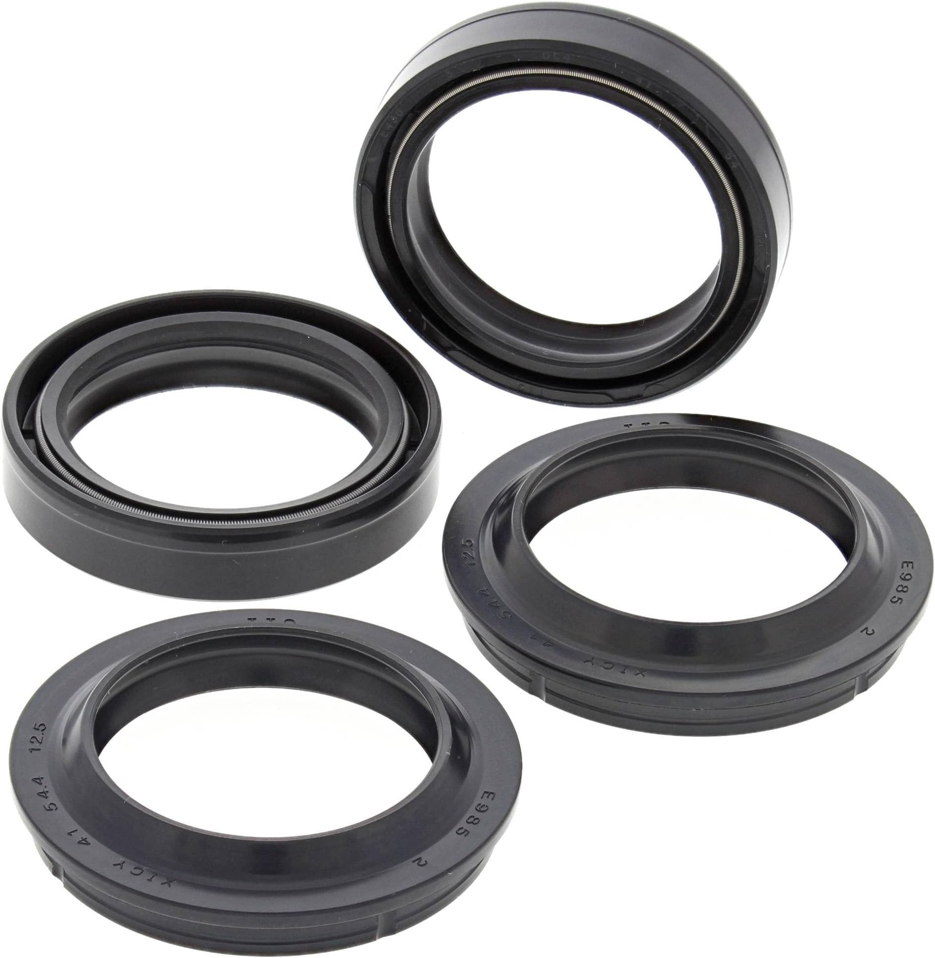 - All Balls Racing 56-132 Fork & Dust Seal Kit Compatible with/Replacement for Buell, Honda, Suzuki, Yamaha