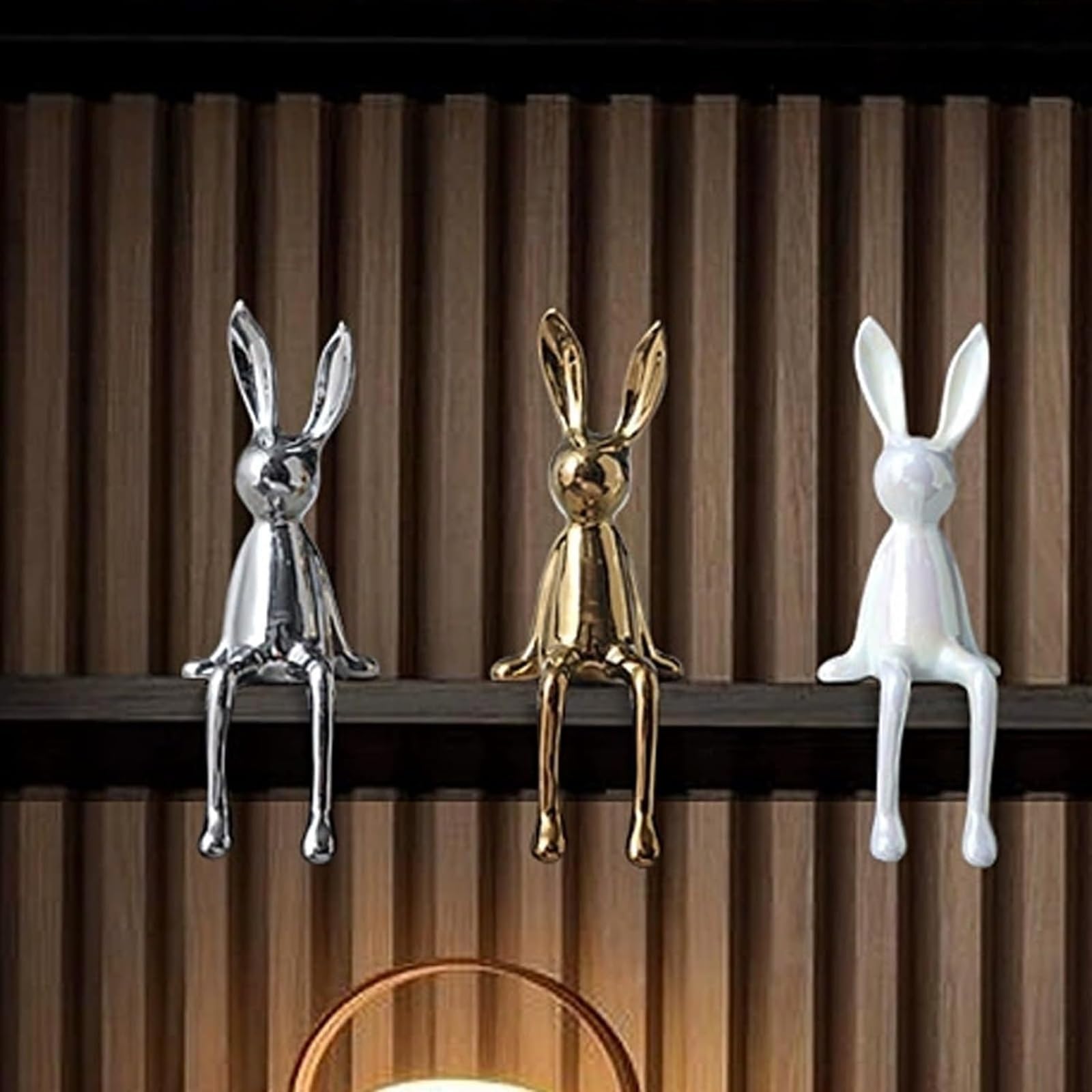 Amazon.com: SEHX Brass Sitting Bunny, Gold Rabbit Figurine Statue