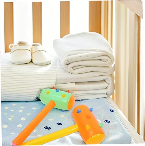 KICHOUSE 2Pcs Colorful PVC Inflatable Hammers for Fun Party Random Color Safe and for Home Ktv Bar and Playtime Activities
