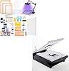 Kit de Serigrafía Caydo 66 Piezas Todo en Uno - Luz de Exposición UV LED 50W para Serigrafía, Tinta para Serigrafía, Emulsión Fotográfica para Serigrafía, Instrucciones con Prensa de Serigrafía de 15.7x12.2 Pulgadas 1