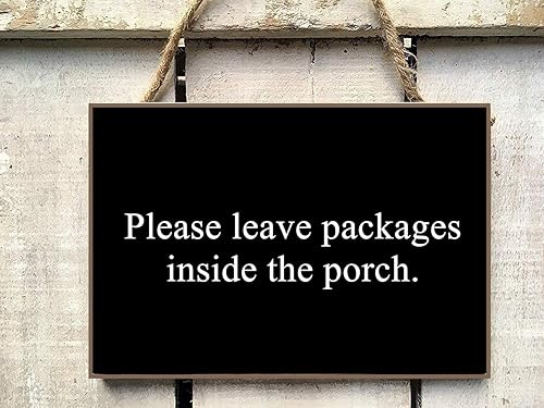 Miniatura 2 de Letrero de porche para puerta delantera, letrero de entregas por favor deja paquetes dentro del porche, letrero de cartero para puerta de porche,
