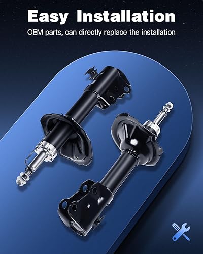 Miniatura 4 de Amortiguadores delanteros ECCPP para Toyota, amortiguadores delanteros compatibles con Toyota Echo 2000 2001 2002 2003 2004 2005 para Toyota Echo