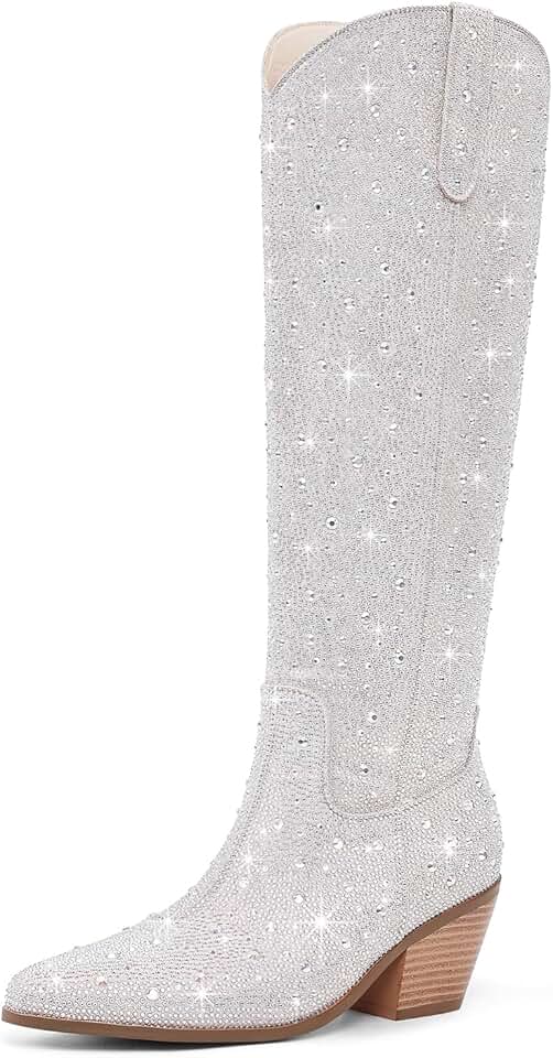 silver boots women