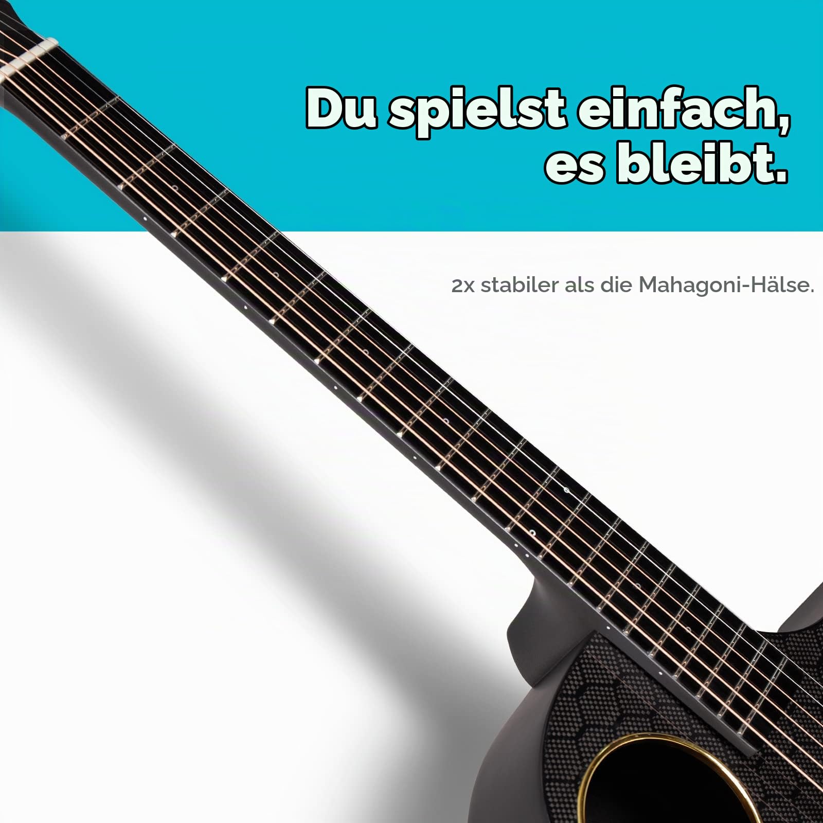 Enya X4 Pro Mini Gitarre Elektro-Akustische Gitarren aus Kohlefaser 41"