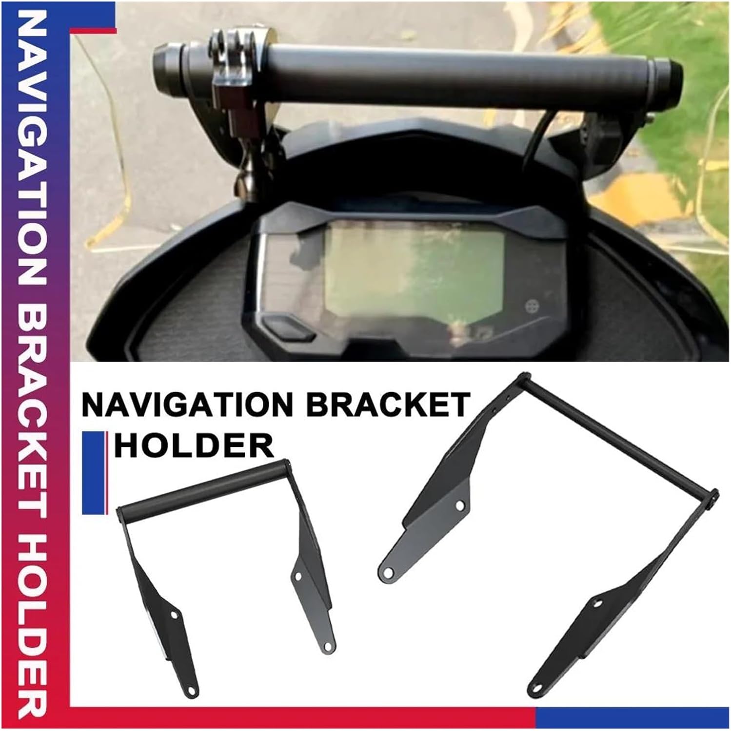 Mobile Phone Holder GPS Mount Bracket for G310GS for G310R for G310 GS 2017-2023 Motorcycle GPS Phone Navigation Bracket Front Bar Phone Holder Mount Stand(defult)