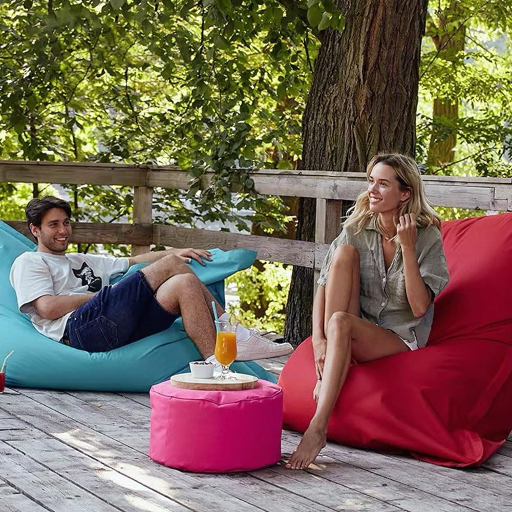 SXBCyan Funda Puff Flotante For Piscina, Sin Relleno, Impermeable, For Exterior E Interior, Cómodo Y Grande, Rectangular, con Funda For Puf Flotante.(Sky Blue,140x180cm-cover)