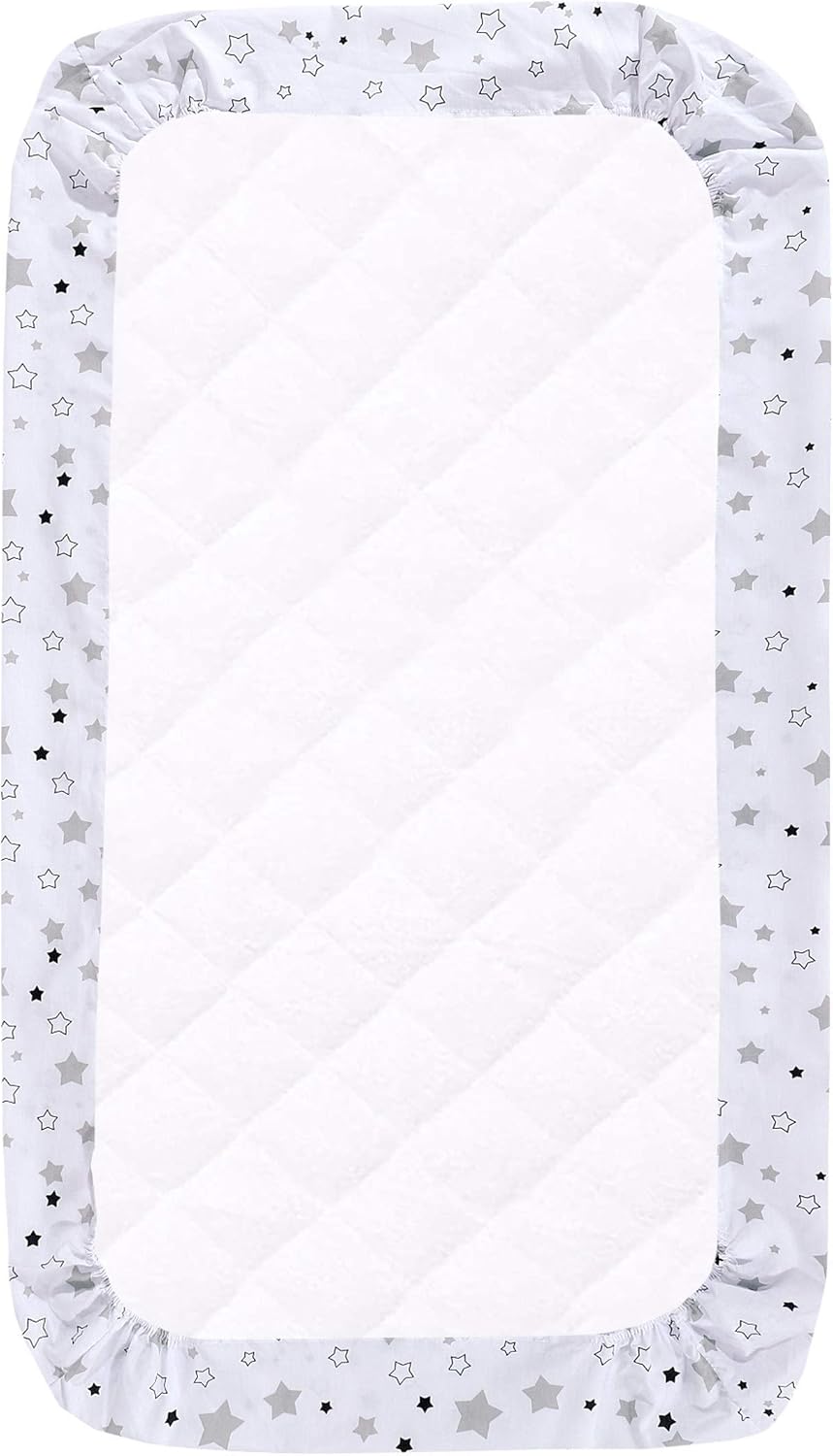 Linen Zone 2 x Baby Cot Fitted Sheets Size 60×120 cm Easy Care