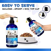 Vista 7 de Aceite de salmón para perros y gatos, 8.8 onzas líquidas, Omega 3 EPA DHA para la salud de las articulaciones y el sistema inmunológico, aceite