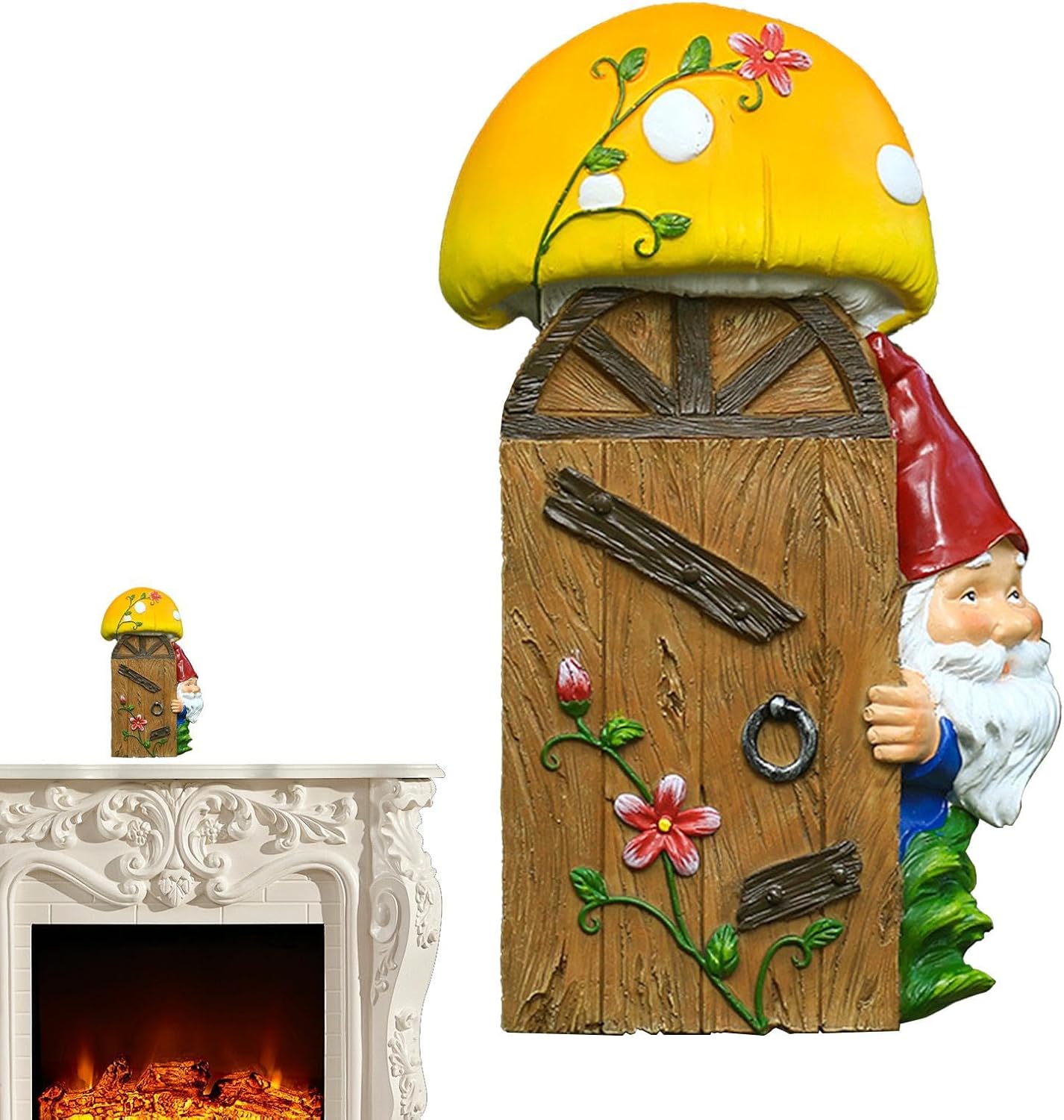 SALE!!【ノーブランド品】屋外用ノームツリー装飾,屋外用妖精ツリー装飾, 樹脂製ツリーハガーガーデンスタチュー, 木の妖精の装飾、妖精のガーデンアクセサリー、