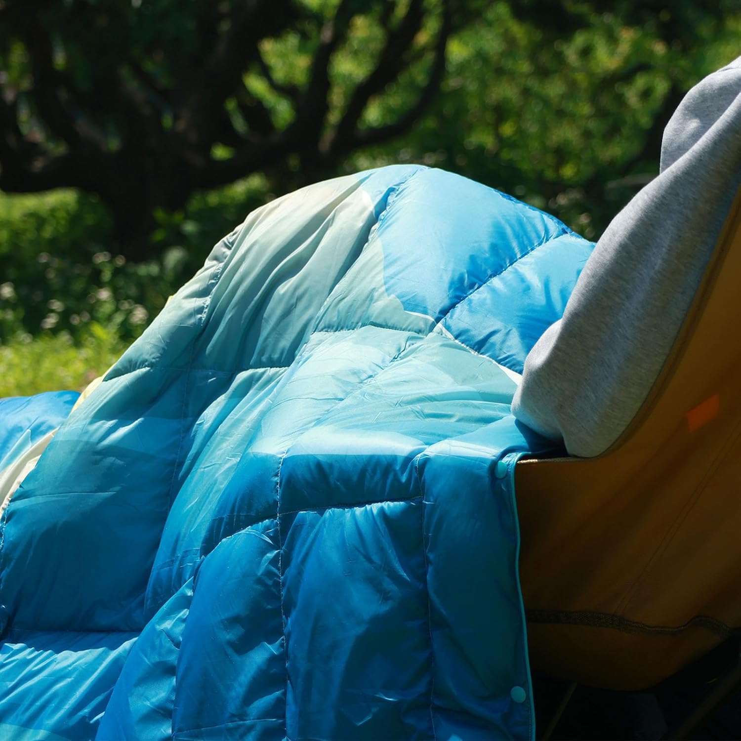 Down Camping Blanket,Warm Puffy Lightweight Down Camp Blanket Outdoor Travel Quilt for Sleep,Stadium, Hiking 700 Fill Power Water Resistant