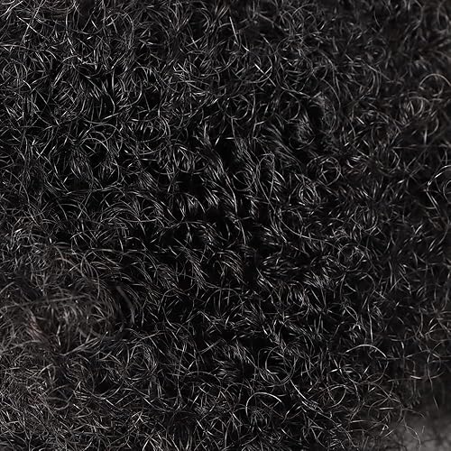 Vista 47 de Extensiones de cabello humano afro Kinkys a granel para extensiones de rastas afro rizado a granel, rizos de reparación, torsión, trenzado, pelo