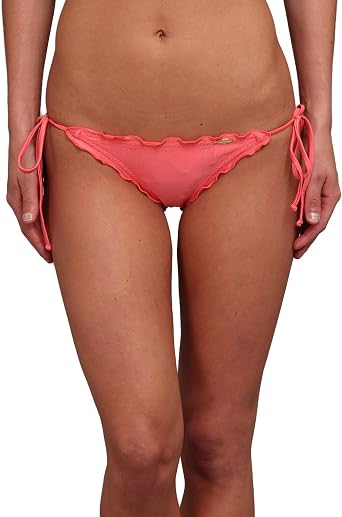Luli Fama Womens Cosita Buena Cutting Edge Wavey Ruched Tie-Side Bikini Bottom