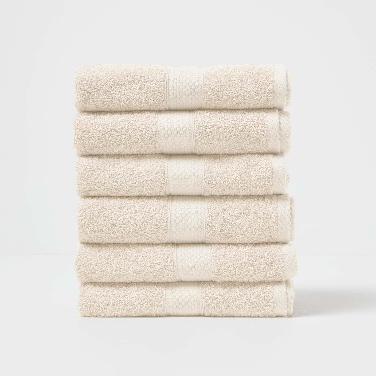 HOMESCAPES Light Blue Turkish Cotton Set of 4 Face Cloths Flannel Super Soft Thick & Absorbent 500 GSM Towel Heavy Weight for everyday Luxury — view 155
