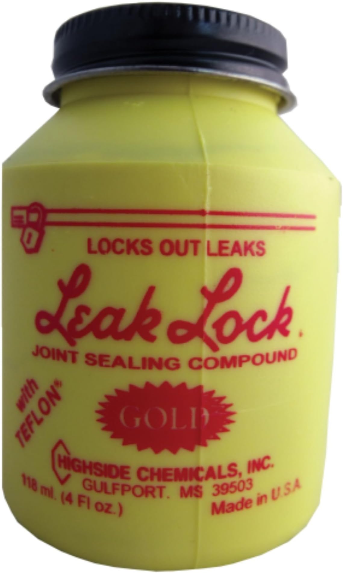 Leak Lock Gold Joint Sealing, Teflon, 4oz