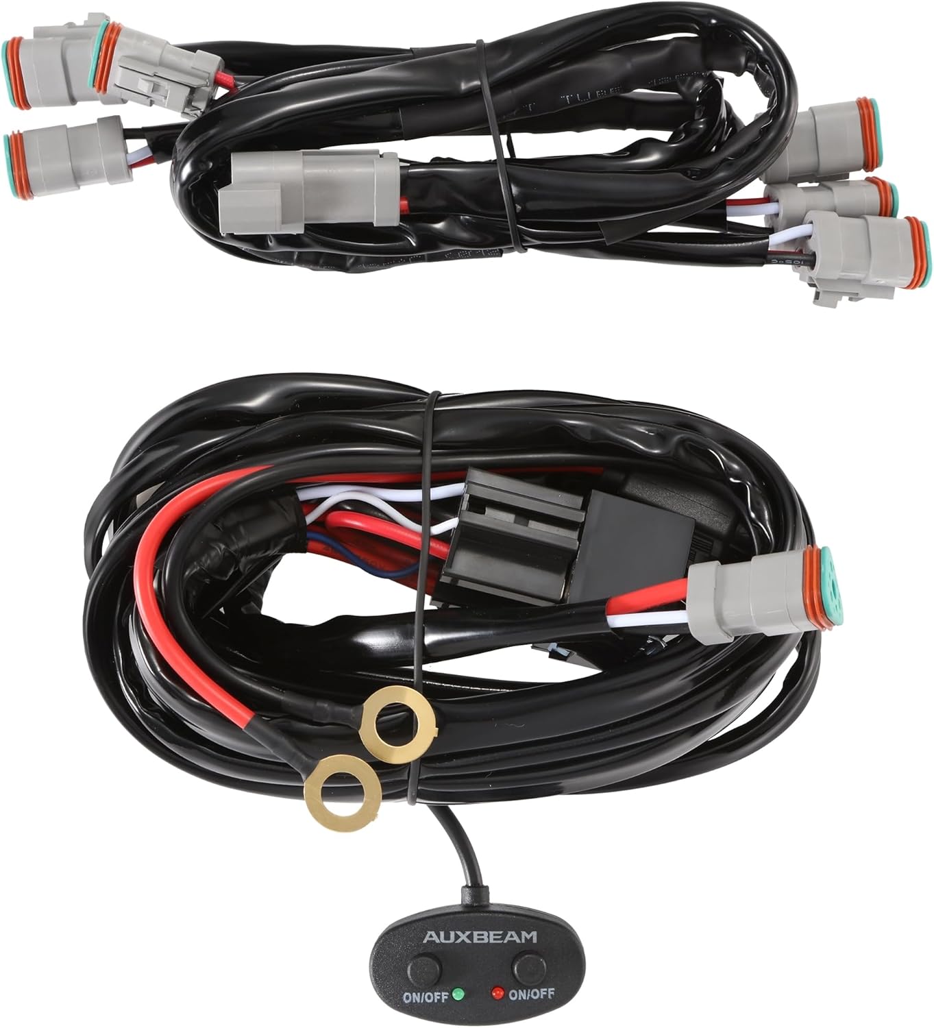 Amazon.com: Auxbeam LED Light Bar LED Pod Lights with DRL 6 PCS Wiring