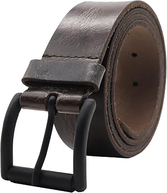 PELLE TORO Hunter Leather Belt for Men, Handmade Mens Belt for Jeans, Work or Casual Wear Cowboy Style