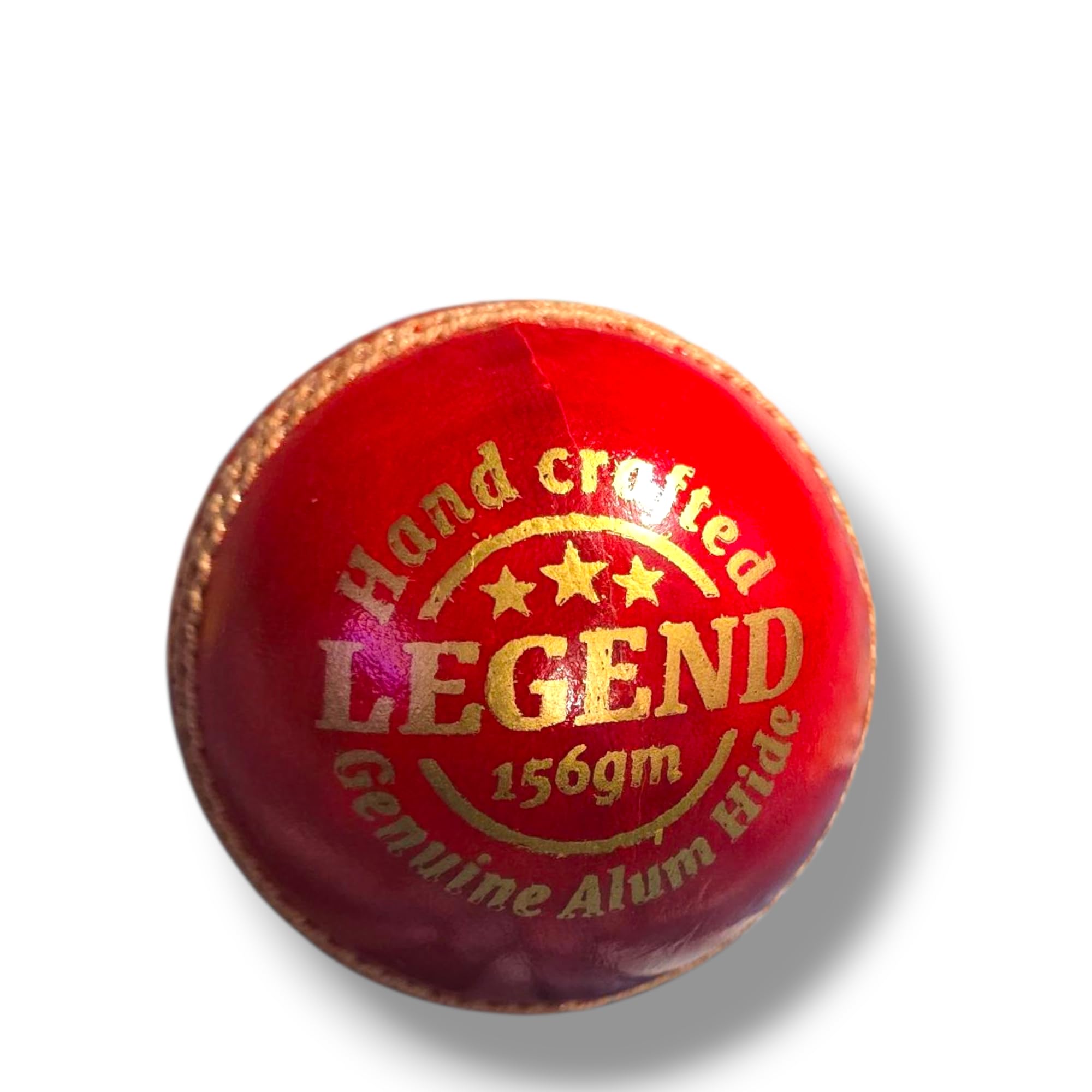 STC SPORTS Legend 40 Cricket Balls | Colour: Red | Pack Size: Pack of 1 | Water-Resistant Leather Ball | Suitable for Practice Game | Tournament Game Cork-(40 Overs)-4 Piece-picture-37