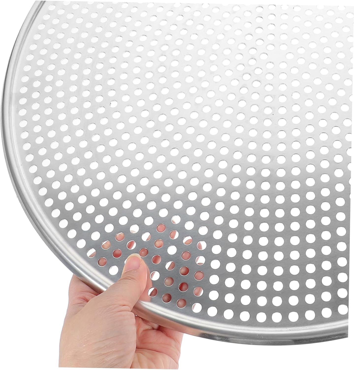 UPKOCH Pizza with Holes Round Pizza 16inch Stainless Steel Perforated Nonstick Bakeware Pizza Tray Tool Crispy Pie Pans Baking for Kitchen Restaurant Home Baking Supplies