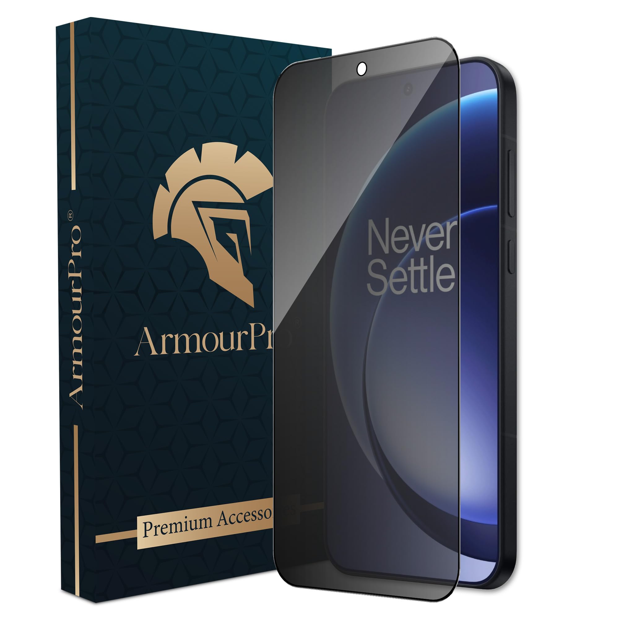 ArmourPro Privacy Tempered Glass for OnePlus 15 - Anti-Spy Anti Peeping Screen Protector, 9H Hardness, Edge-to-Edge Coverage, Ultra Thin, Bubble-Free Installation Kit | Black-image-47