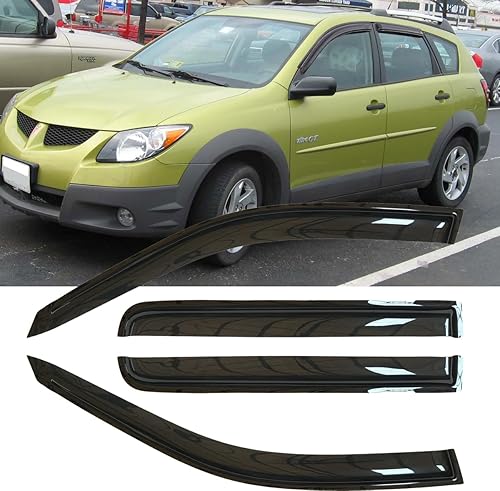 Miniatura 3 de 4 deflectores de viento originales inastillables para ventana lateral, protección contra la lluvia, humo oscuro, viseras de ventilación compatibles