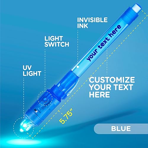 Miniatura 2 de Rotulador de tinta invisible personalizado que desaparece escritor de mensajes de espía secreto personalizado con luz UV entretenimiento de