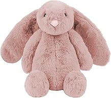 Meilleures fournitures pour animaux de compagnie Jouet &agrave; m&acirc;cher interactif pour chien grin&ccedil;ant, jouets pour chiens id&eacute;aux pour les m&acirc;cheurs, les petits, moyens et grands chiens et les amateurs de fetch - Bunny Mauve, moyen