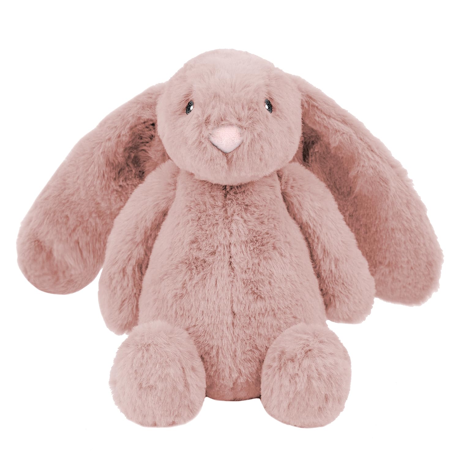 Best Pet Supplies Bunny Buddy Squeaky Plush Dog Toy - Mauve, Medium