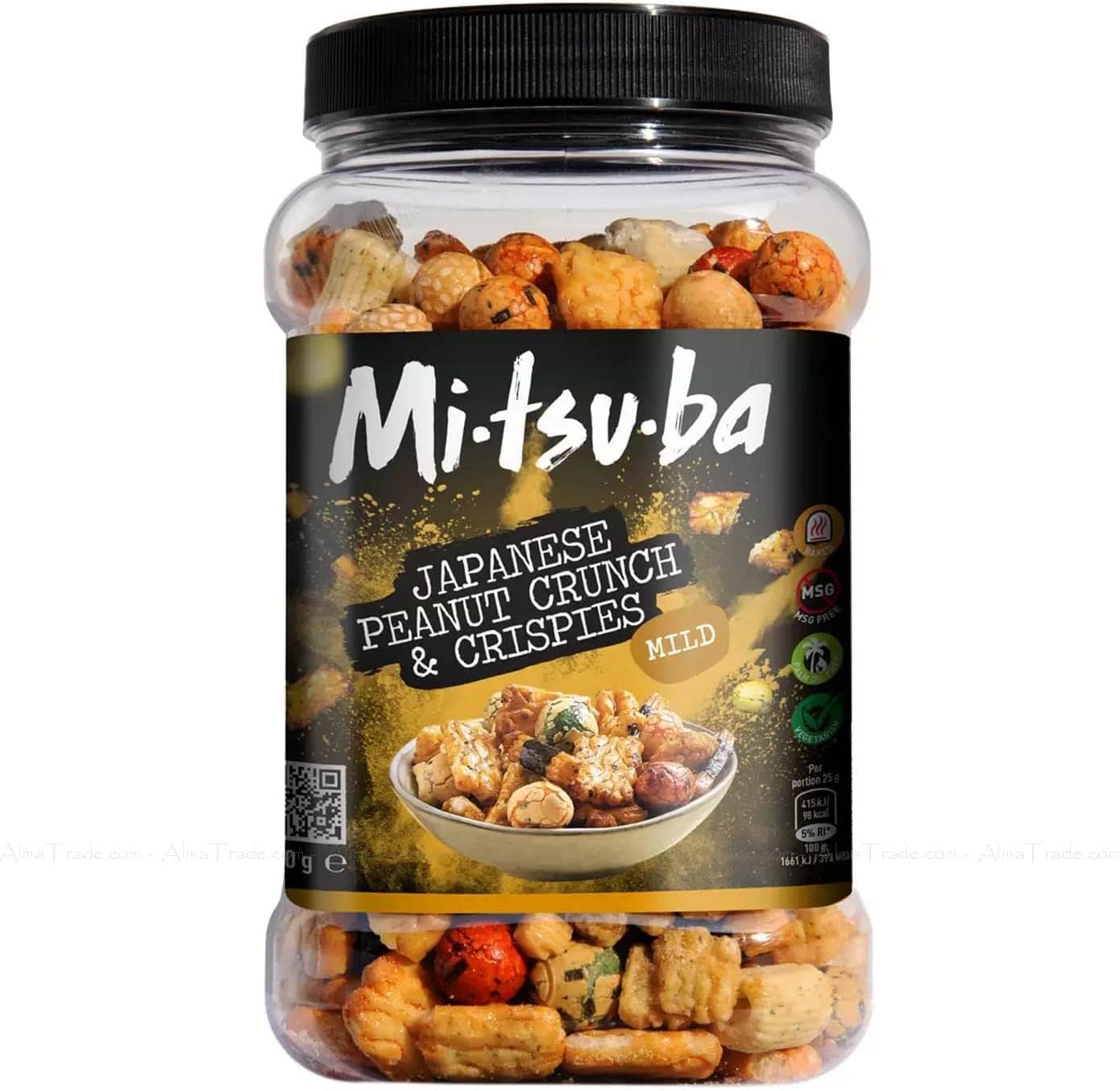 Mitsuba Japanese Peanut Crunch & Crispies Rice Snacks Mild 650g