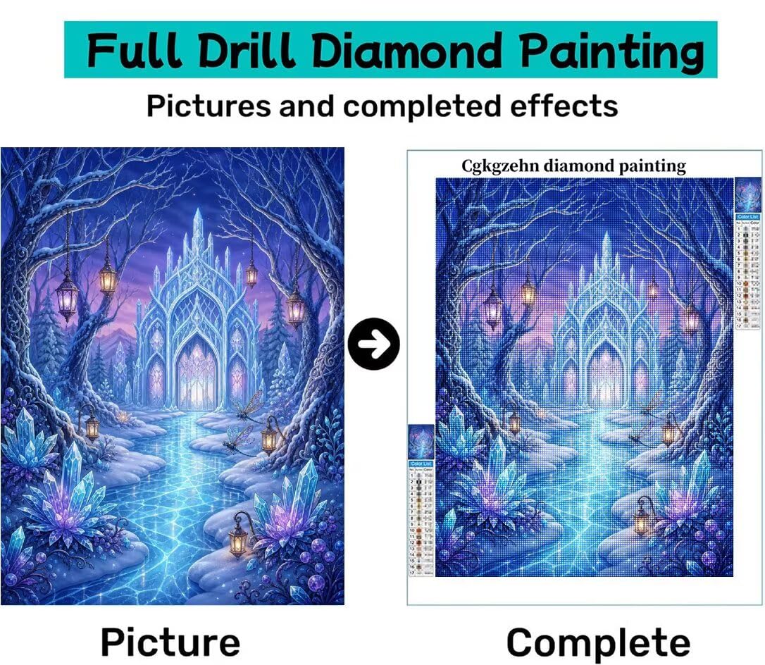Landschaft Diamond Painting Erwachsene Eckige Steine 60x90cm C8-446